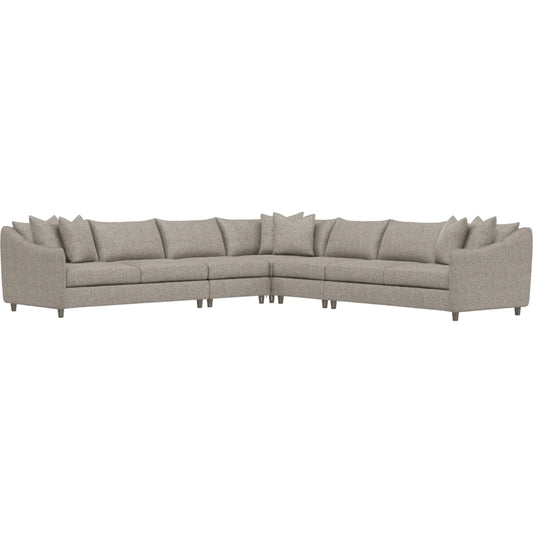Joli 5-Piece Fabric Sectional by Bernhardt in wdf, 789 portobello. Made from unique in a unique style.