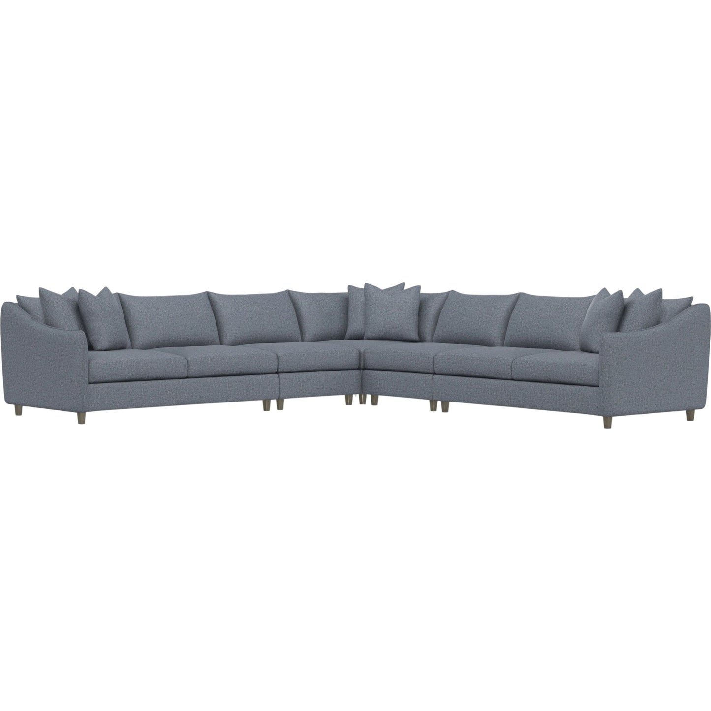 030 SI-2634832 | Primary Silo | Joli 5-Piece Fabric Sectional by Bernhardt in wdf, 789 portobello. Made from unique in a unique style.