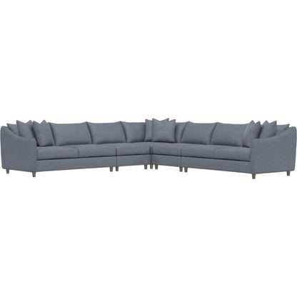 Joli 5-Piece Fabric Sectional by Bernhardt in wdf, 789 portobello. Made from unique in a unique style.