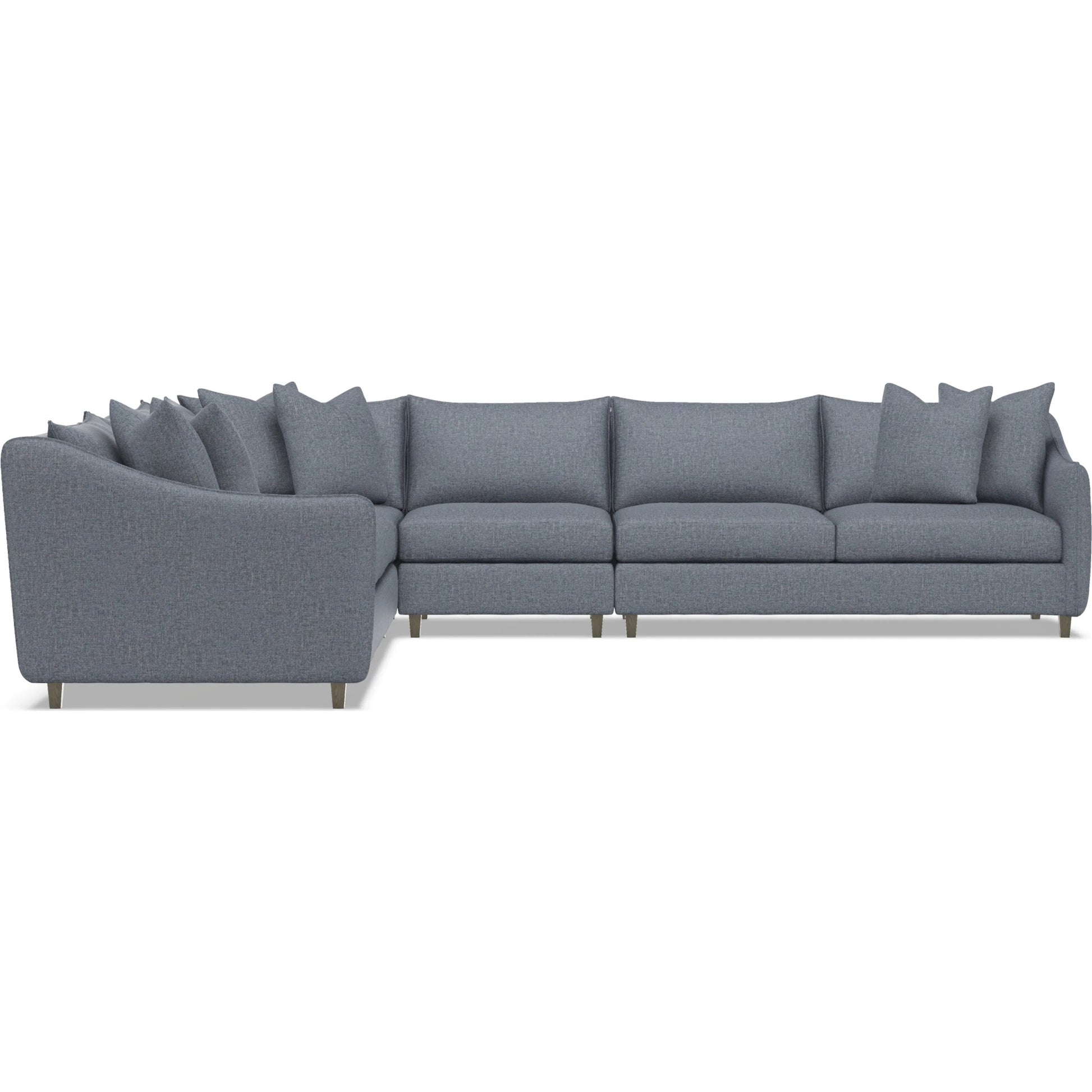 Joli 5-Piece Fabric Sectional by Bernhardt in wdf, 789 portobello. Made from unique in a unique style.