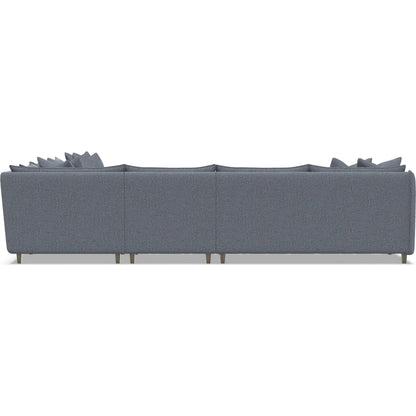 Joli 5-Piece Fabric Sectional by Bernhardt in wdf, 789 portobello. Made from unique in a unique style.