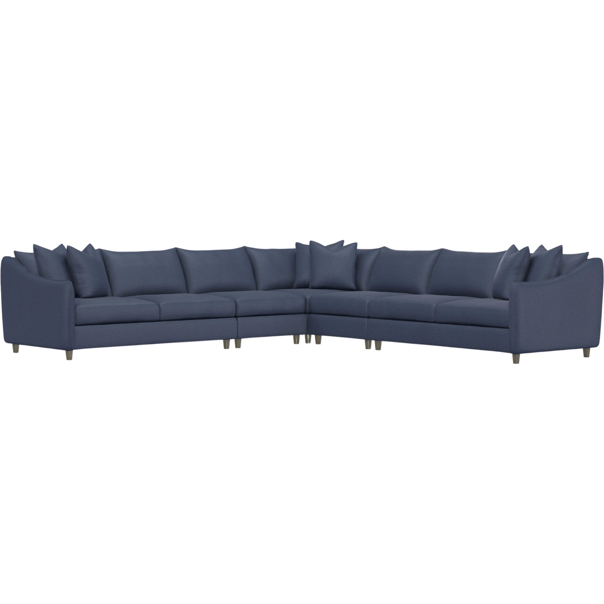Joli 5-Piece Fabric Sectional by Bernhardt in wdf, 789 portobello. Made from unique in a unique style.