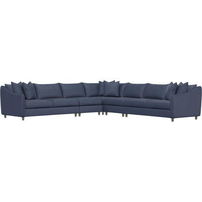 Joli 5-Piece Fabric Sectional by Bernhardt in wdf, 789 portobello. Made from unique in a unique style.