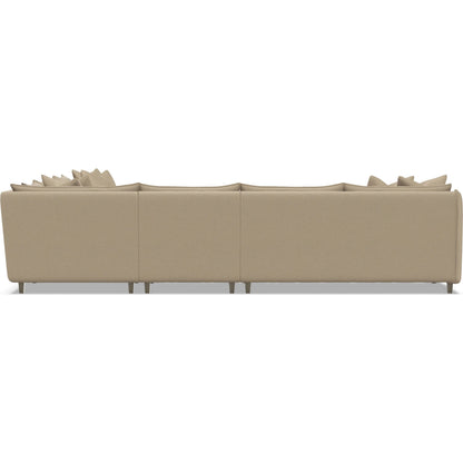 Joli 5-Piece Fabric Sectional by Bernhardt in wdf, 789 portobello. Made from unique in a unique style.