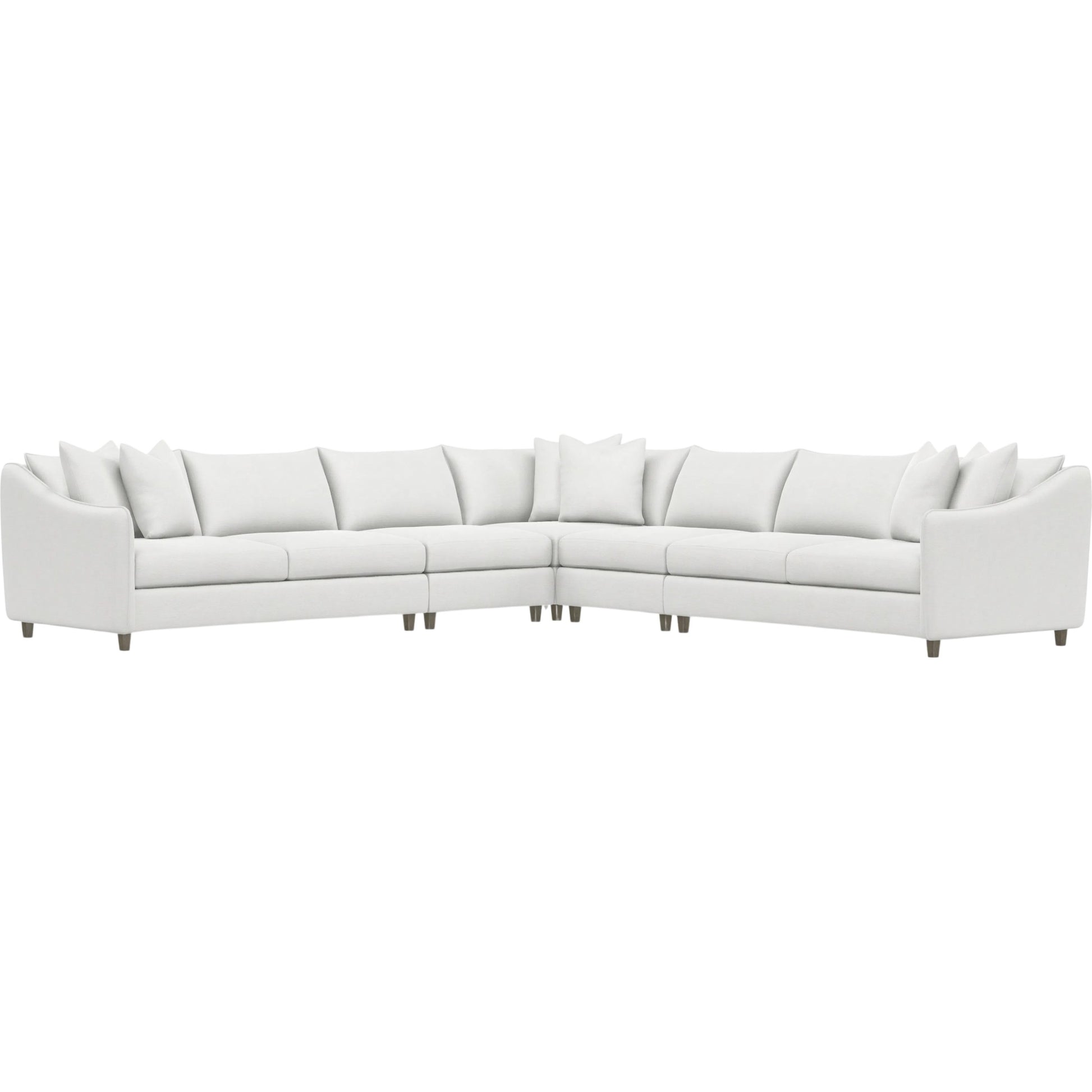 Joli 5-Piece Fabric Sectional by Bernhardt in wdf, 789 portobello. Made from unique in a unique style.