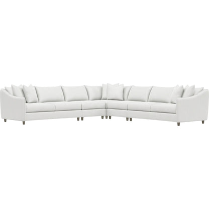 Joli 5-Piece Fabric Sectional by Bernhardt in wdf, 789 portobello. Made from unique in a unique style.