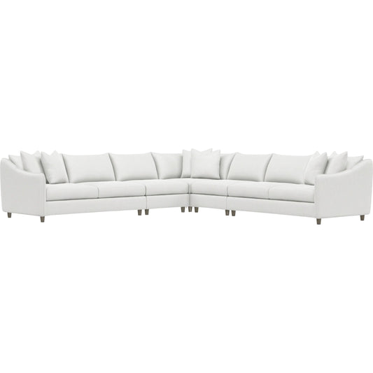 Joli 5-Piece Fabric Sectional by Bernhardt in wdf, 789 portobello. Made from unique in a unique style.