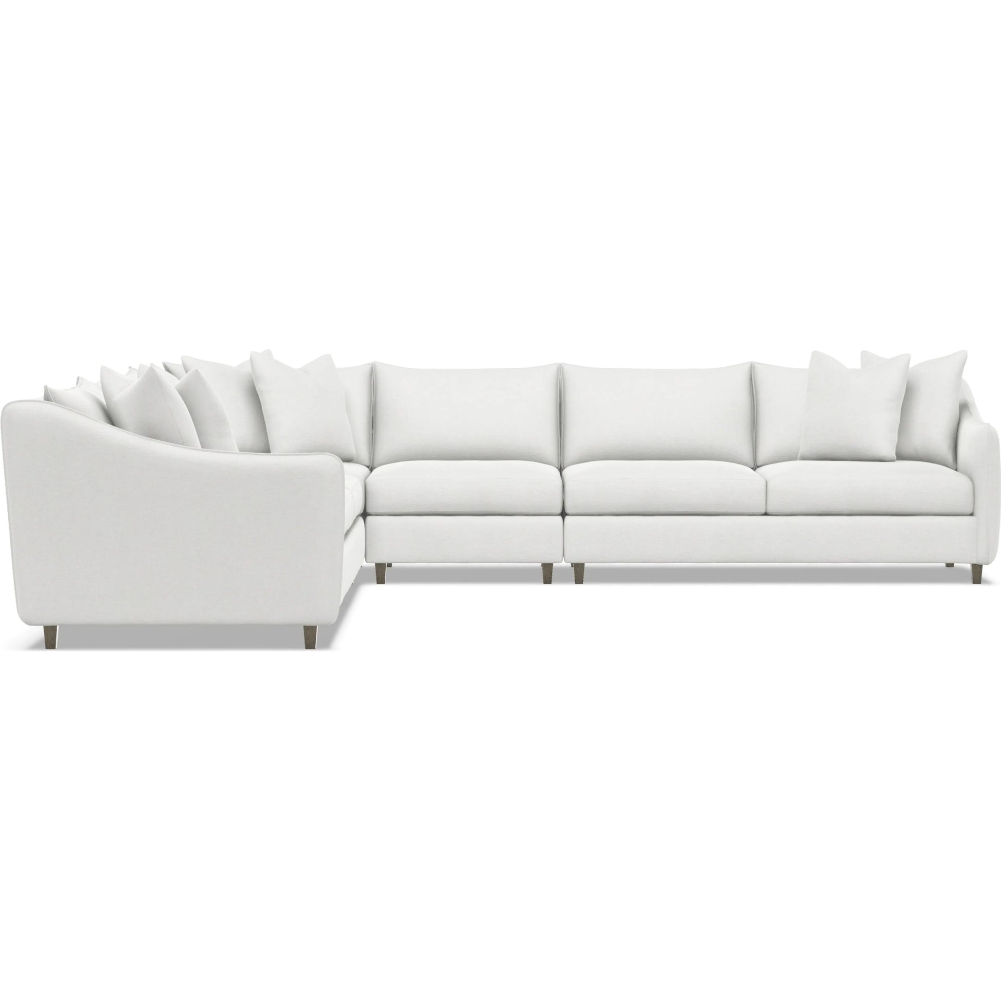 Joli 5-Piece Fabric Sectional by Bernhardt in wdf, 789 portobello. Made from unique in a unique style.