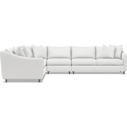 Joli 5-Piece Fabric Sectional by Bernhardt in wdf, 789 portobello. Made from unique in a unique style.