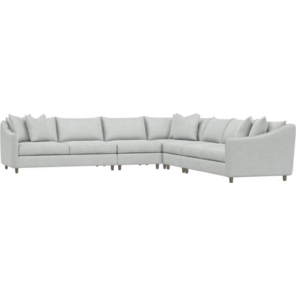 Joli 5-Piece Fabric Sectional by Bernhardt in wdf, 789 portobello. Made from unique in a unique style.