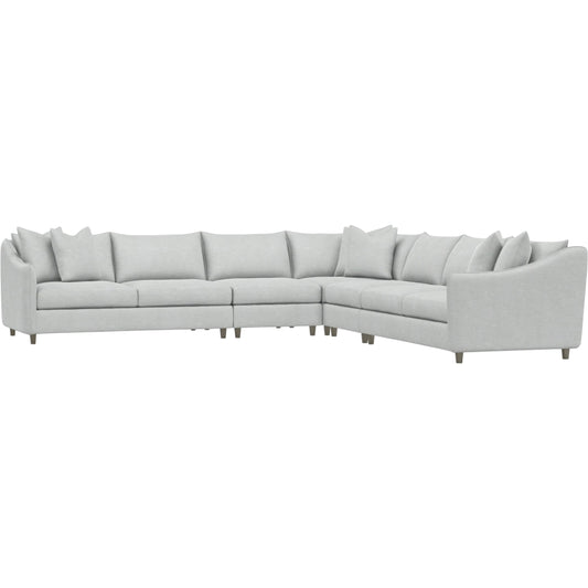 Joli 5-Piece Fabric Sectional by Bernhardt in wdf, 789 portobello. Made from unique in a unique style.