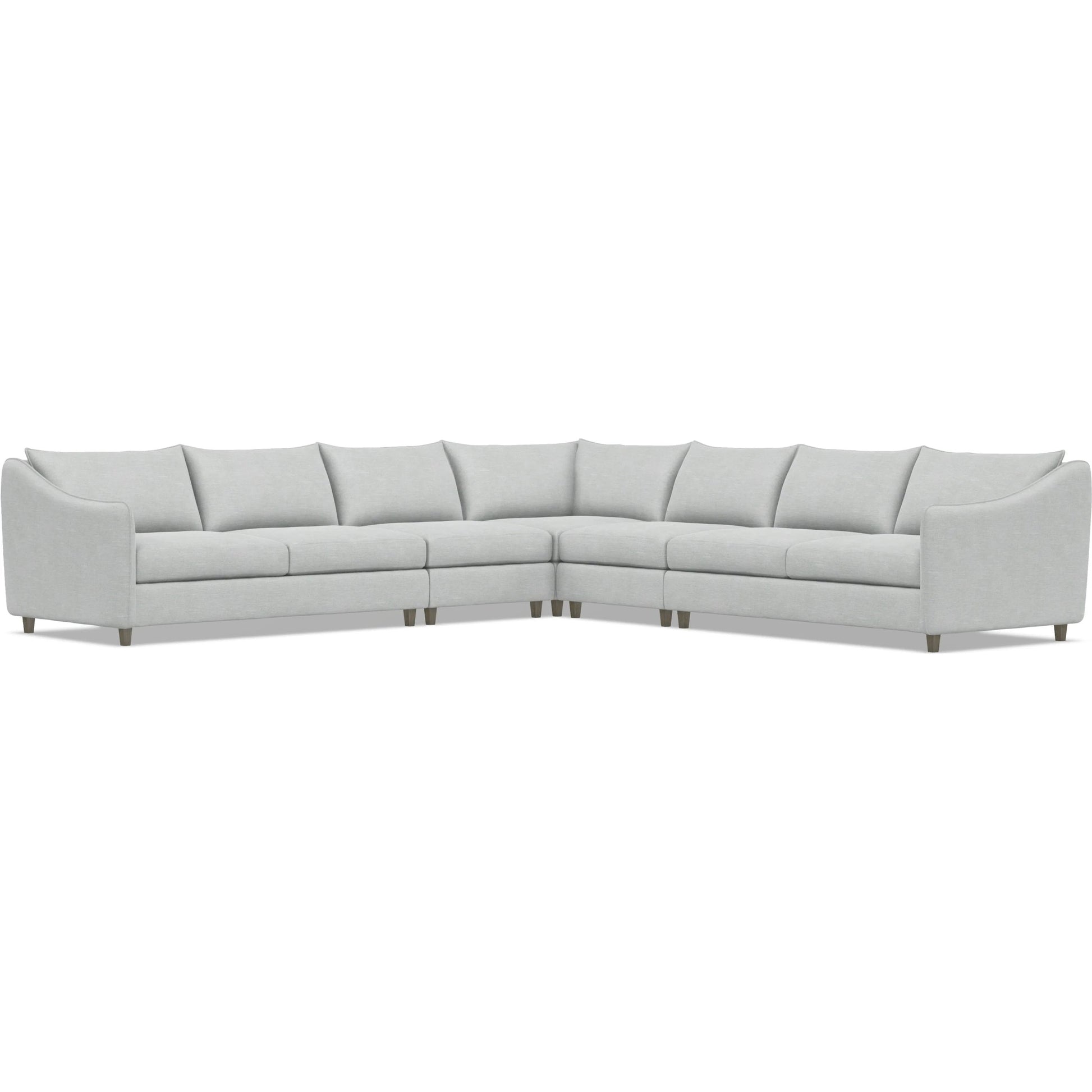 Joli 5-Piece Fabric Sectional by Bernhardt in wdf, 789 portobello. Made from unique in a unique style.