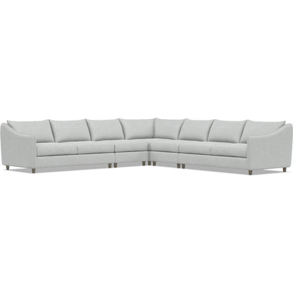 Joli 5-Piece Fabric Sectional by Bernhardt in wdf, 789 portobello. Made from unique in a unique style.
