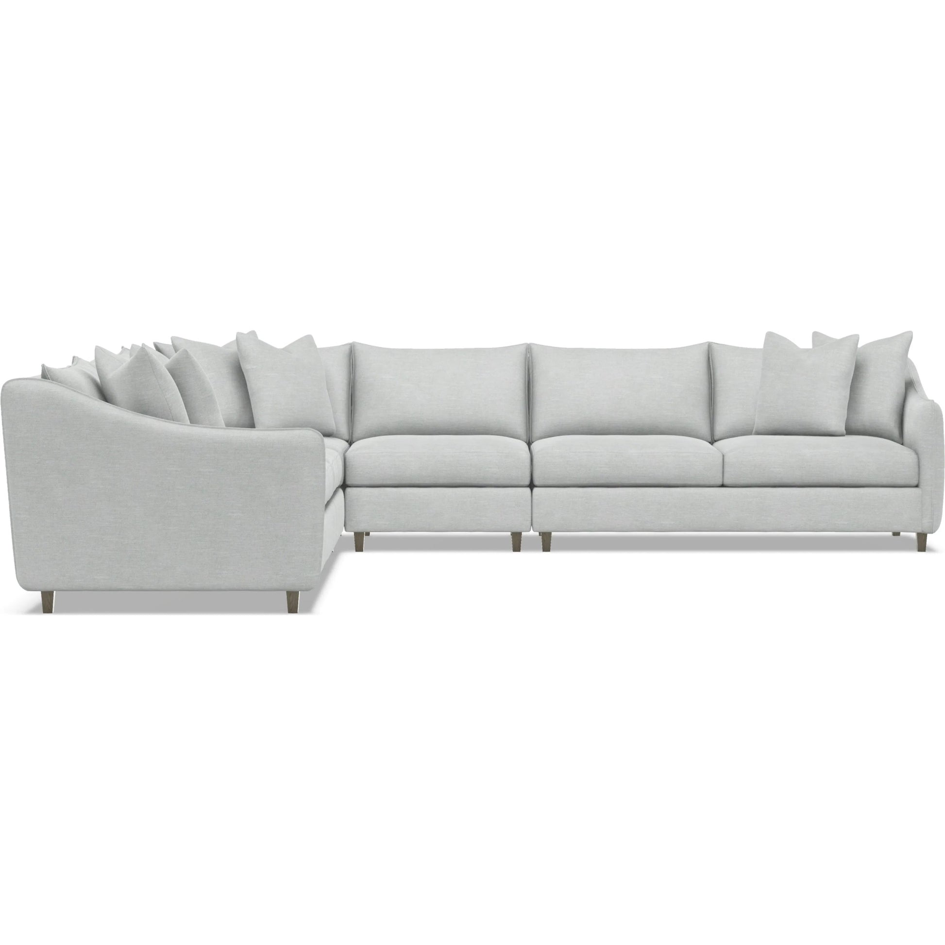 Joli 5-Piece Fabric Sectional by Bernhardt in wdf, 789 portobello. Made from unique in a unique style.
