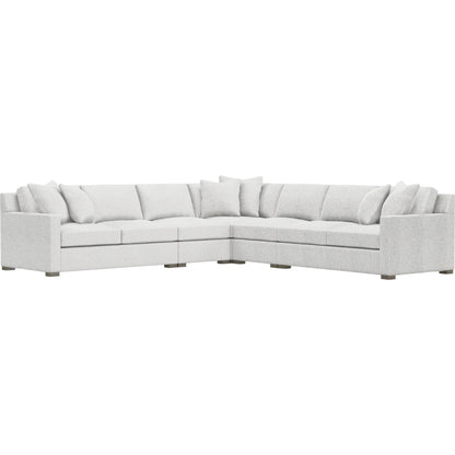 Kelsey 5-Piece Fabric Sectional by Bernhardt in wdf, 789 portobello. Made from unique in a unique style.
