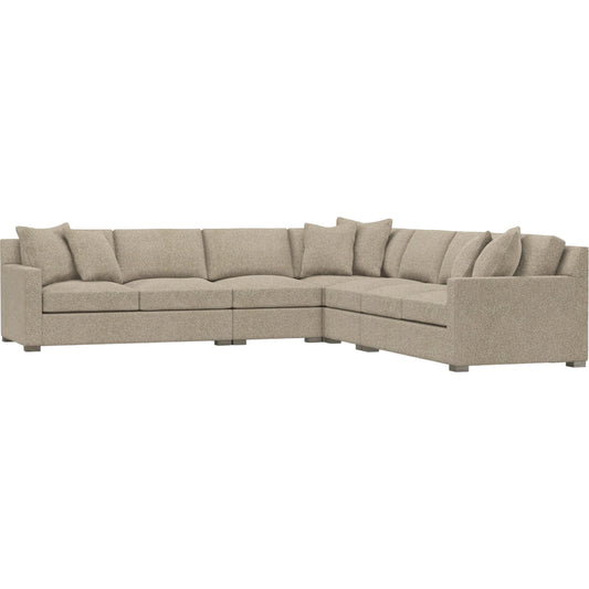 Kelsey 5-Piece Fabric Sectional by Bernhardt in wdf, 789 portobello. Made from unique in a unique style.
