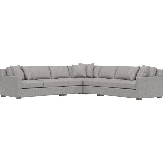 Kelsey 5-Piece Fabric Sectional by Bernhardt in wdf, 789 portobello. Made from unique in a unique style.