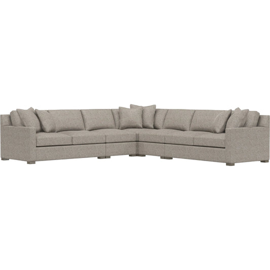 Kelsey 5-Piece Fabric Sectional by Bernhardt in wdf, 789 portobello. Made from unique in a unique style.