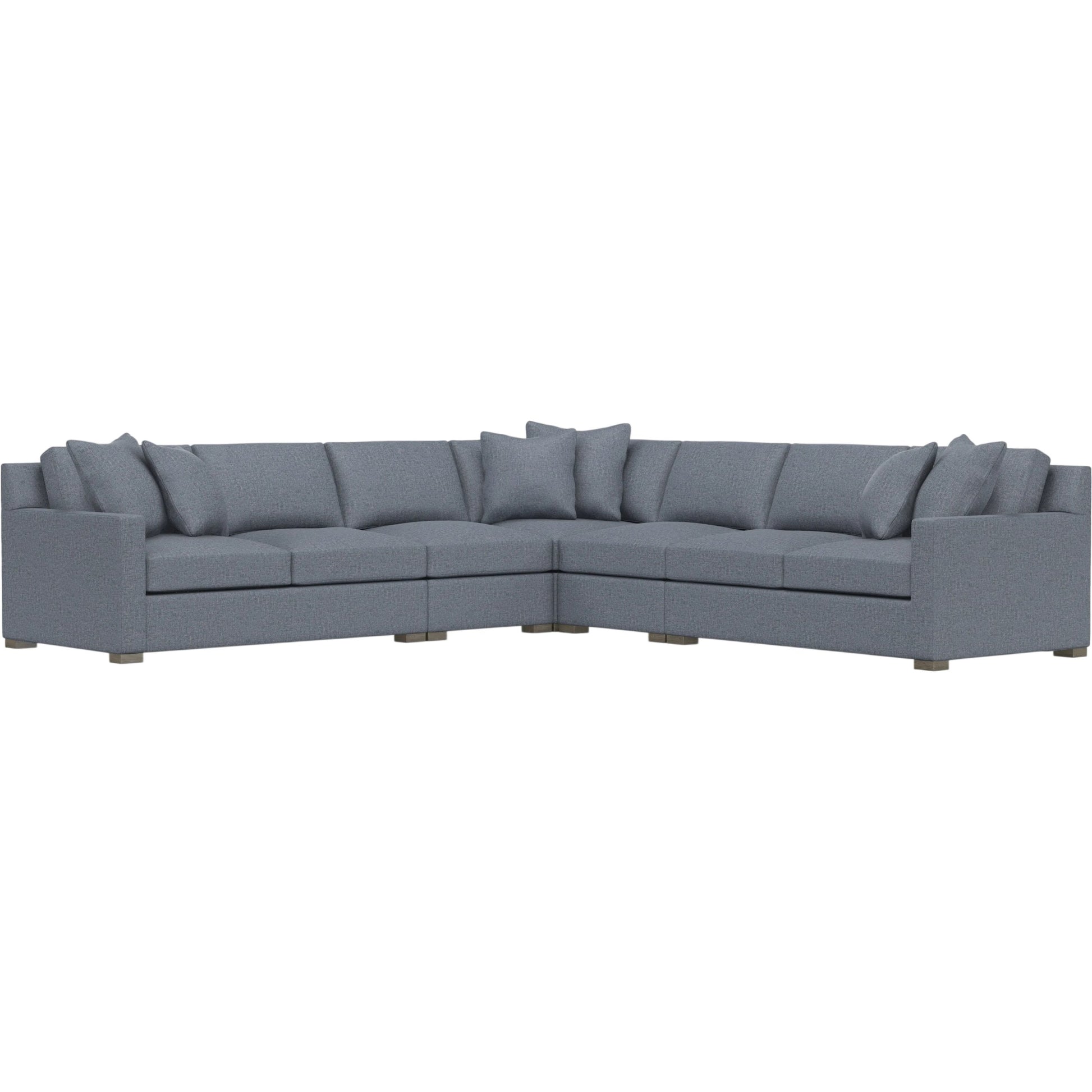 Kelsey 5-Piece Fabric Sectional by Bernhardt in wdf, 789 portobello. Made from unique in a unique style.