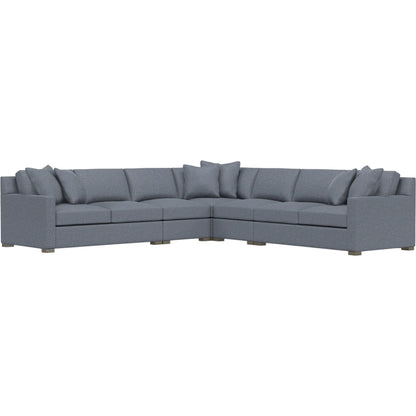 Kelsey 5-Piece Fabric Sectional by Bernhardt in wdf, 789 portobello. Made from unique in a unique style.