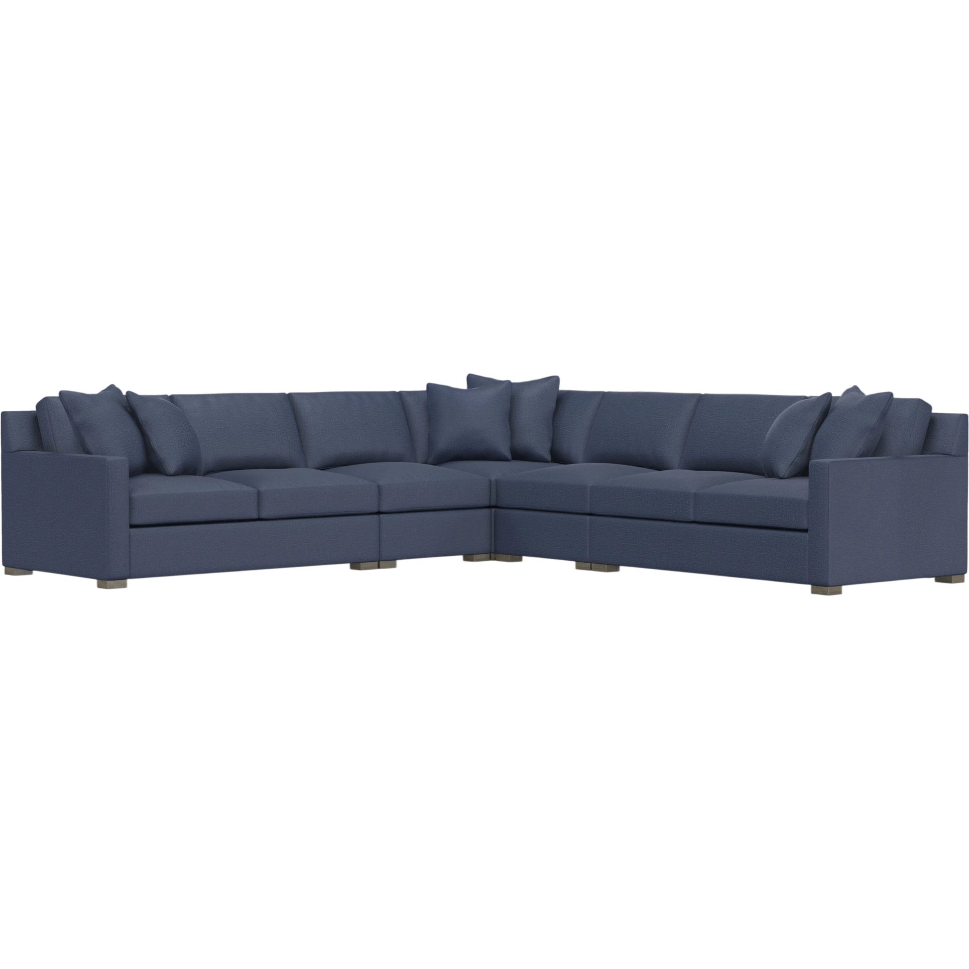 Kelsey 5-Piece Fabric Sectional by Bernhardt in wdf, 789 portobello. Made from unique in a unique style.