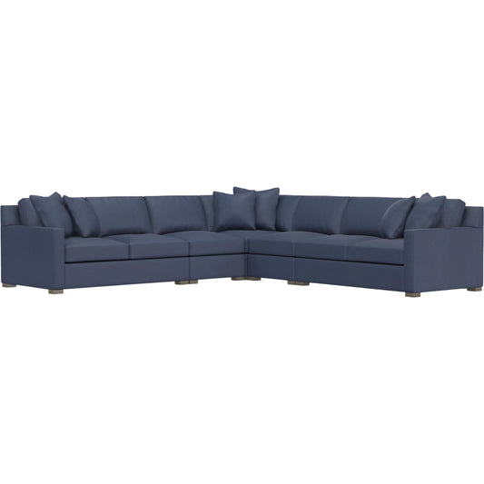 Kelsey 5-Piece Fabric Sectional by Bernhardt in wdf, 789 portobello. Made from unique in a unique style.