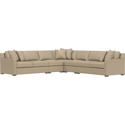 Kelsey 5-Piece Fabric Sectional by Bernhardt in wdf, 789 portobello. Made from unique in a unique style.