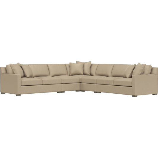 Kelsey 5-Piece Fabric Sectional by Bernhardt in wdf, 789 portobello. Made from unique in a unique style.