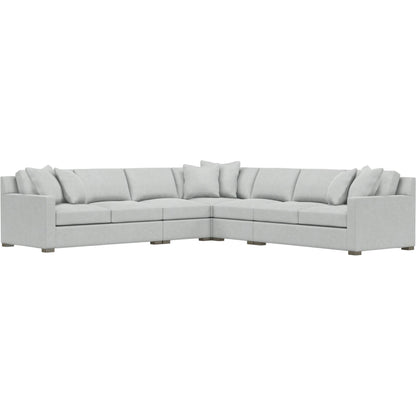 Kelsey 5-Piece Fabric Sectional by Bernhardt in wdf, 789 portobello. Made from unique in a unique style.