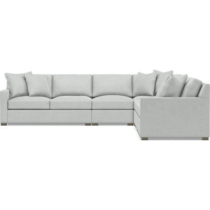 Kelsey 5-Piece Fabric Sectional by Bernhardt in wdf, 789 portobello. Made from unique in a unique style.