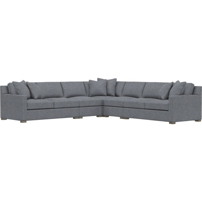 Kelsey 5-Piece Fabric Sectional by Bernhardt in wdf, 789 portobello. Made from unique in a unique style.