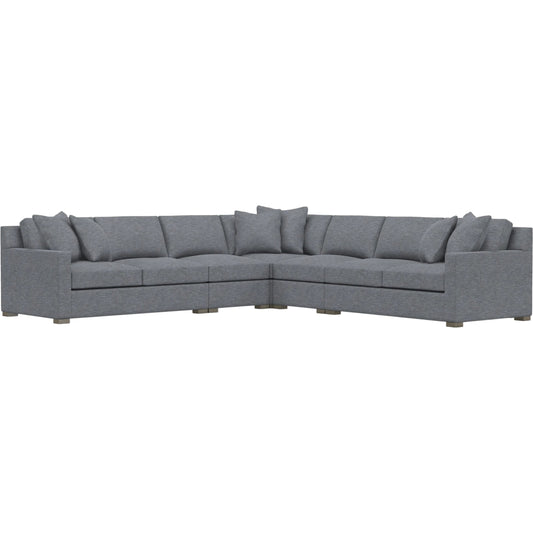 Kelsey 5-Piece Fabric Sectional by Bernhardt in wdf, 789 portobello. Made from unique in a unique style.