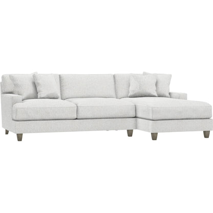 Mila 2-Piece Fabric Sectional by Bernhardt in wdf, 789 portobello. Made from unique in a unique style.