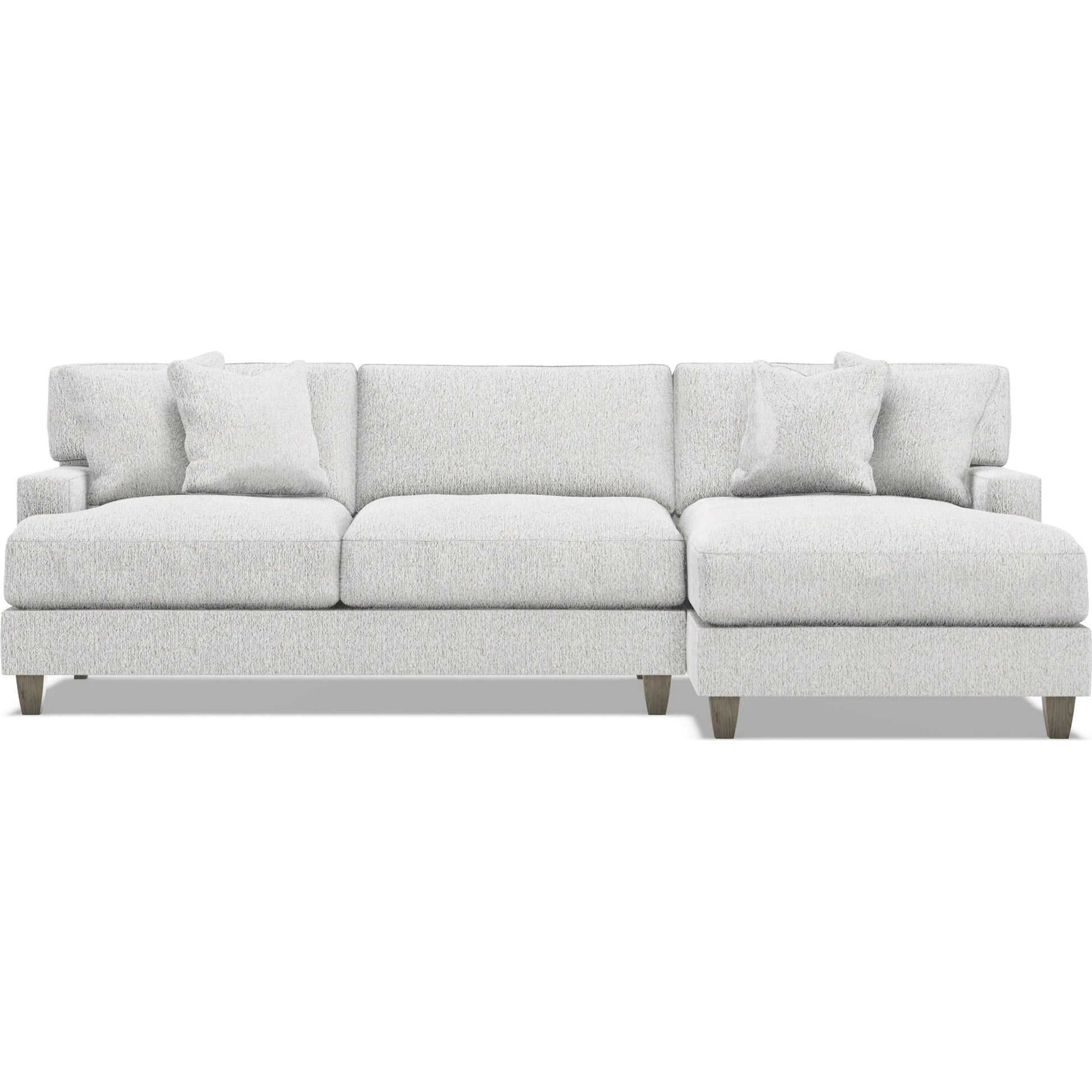 Mila 2-Piece Fabric Sectional by Bernhardt in wdf, 789 portobello. Made from unique in a unique style.