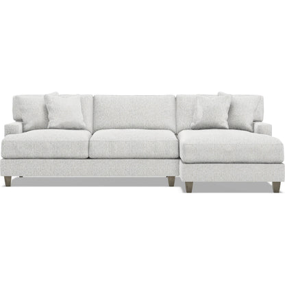 Mila 2-Piece Fabric Sectional by Bernhardt in wdf, 789 portobello. Made from unique in a unique style.