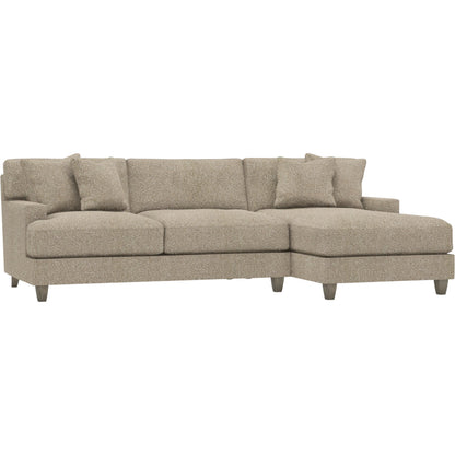 Mila 2-Piece Fabric Sectional by Bernhardt in wdf, 789 portobello. Made from unique in a unique style.