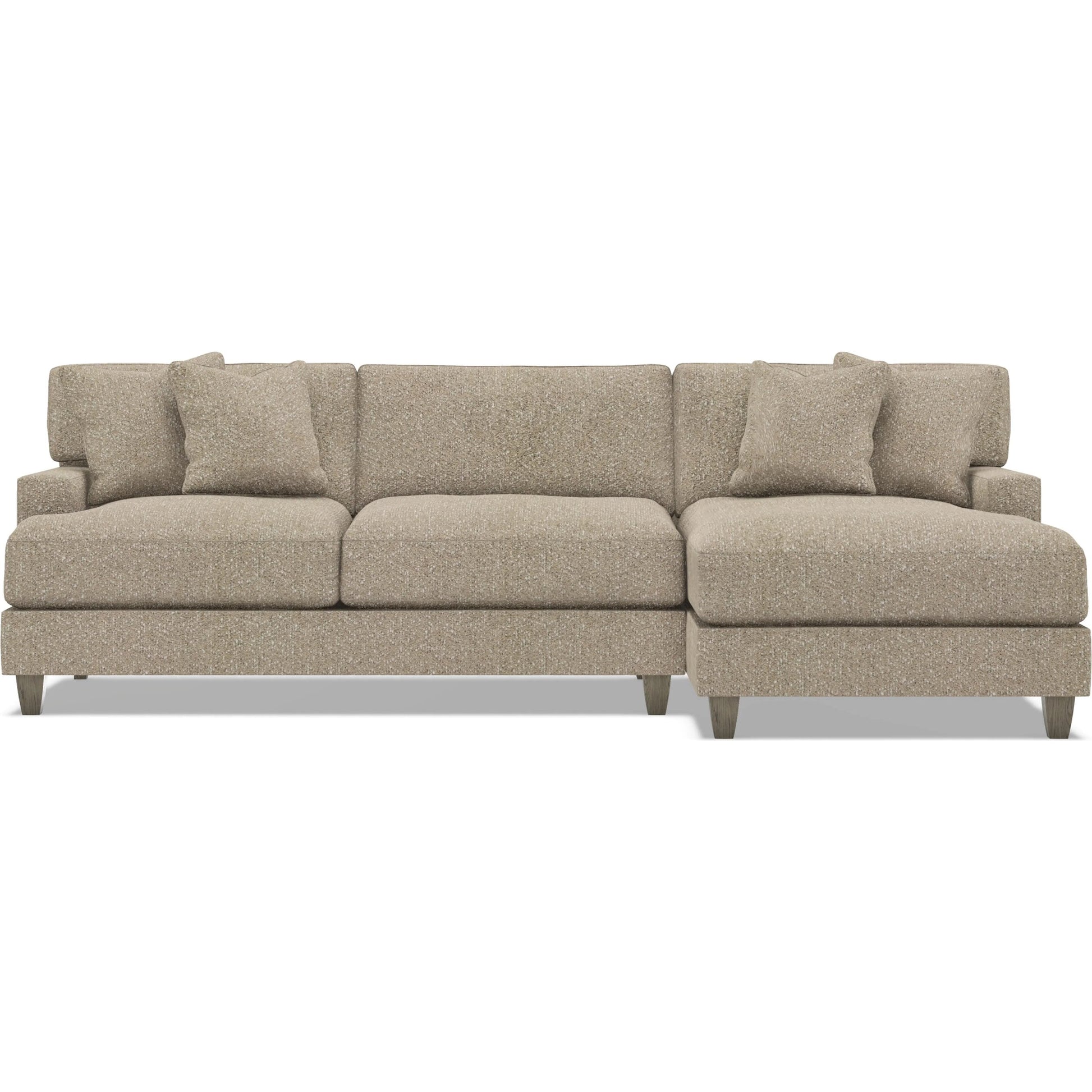 Mila 2-Piece Fabric Sectional by Bernhardt in wdf, 789 portobello. Made from unique in a unique style.