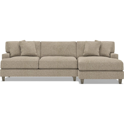 Mila 2-Piece Fabric Sectional by Bernhardt in wdf, 789 portobello. Made from unique in a unique style.
