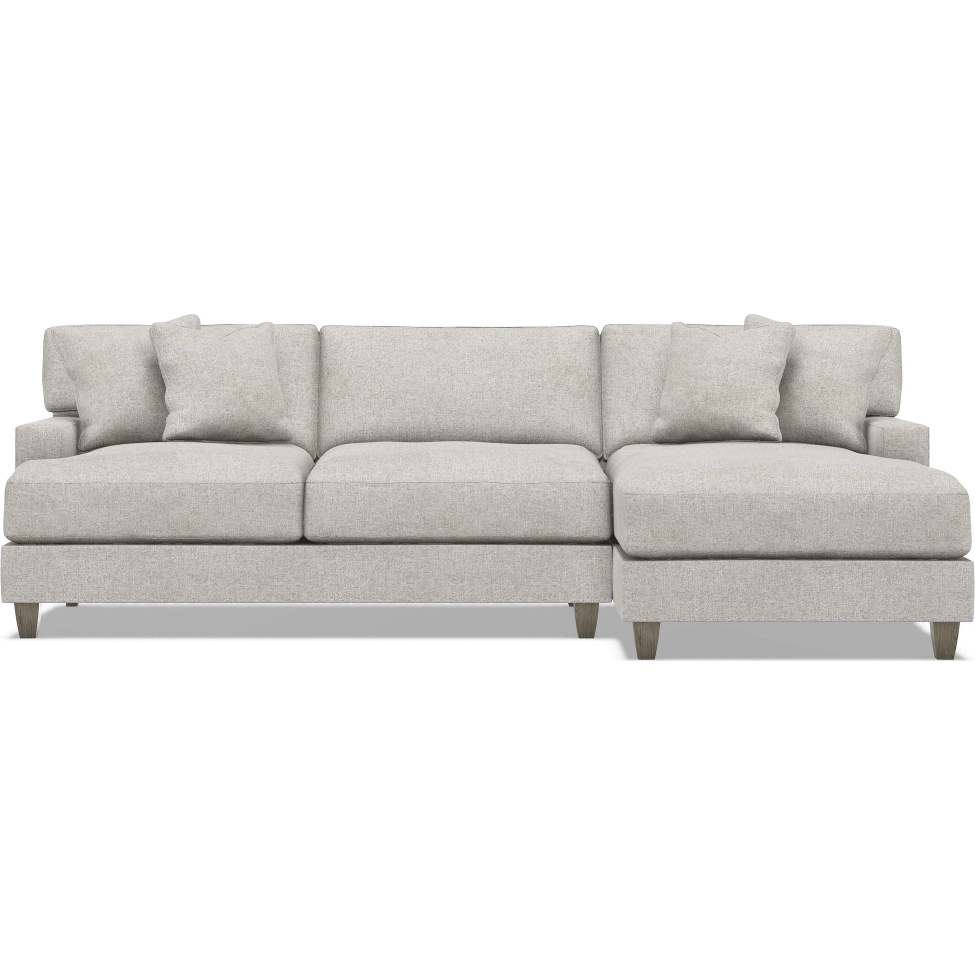 Mila 2-Piece Fabric Sectional by Bernhardt in wdf, 789 portobello. Made from unique in a unique style.