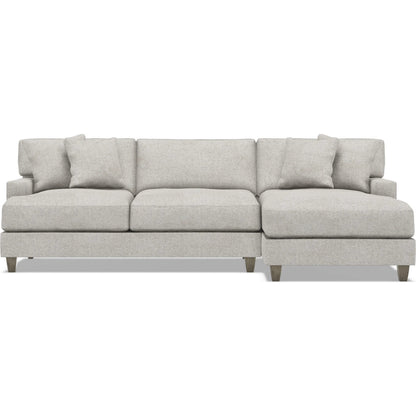 Mila 2-Piece Fabric Sectional by Bernhardt in wdf, 789 portobello. Made from unique in a unique style.