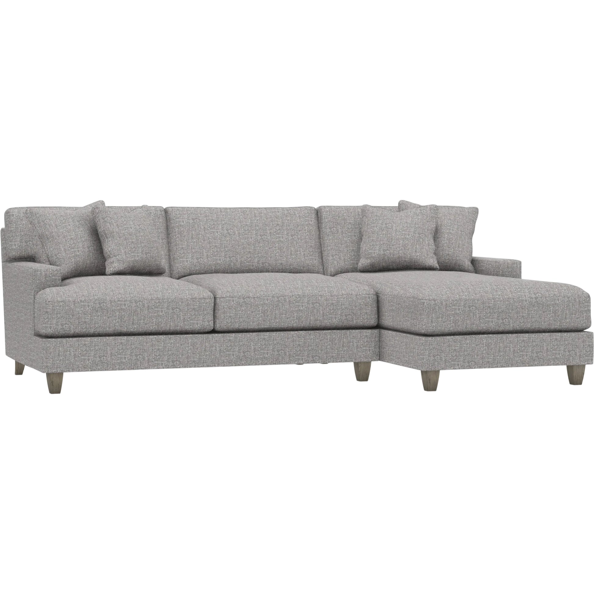 Mila 2-Piece Fabric Sectional by Bernhardt in wdf, 789 portobello. Made from unique in a unique style.