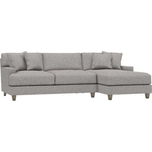 Mila 2-Piece Fabric Sectional by Bernhardt in wdf, 789 portobello. Made from unique in a unique style.
