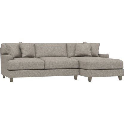 Mila 2-Piece Fabric Sectional by Bernhardt in wdf, 789 portobello. Made from unique in a unique style.