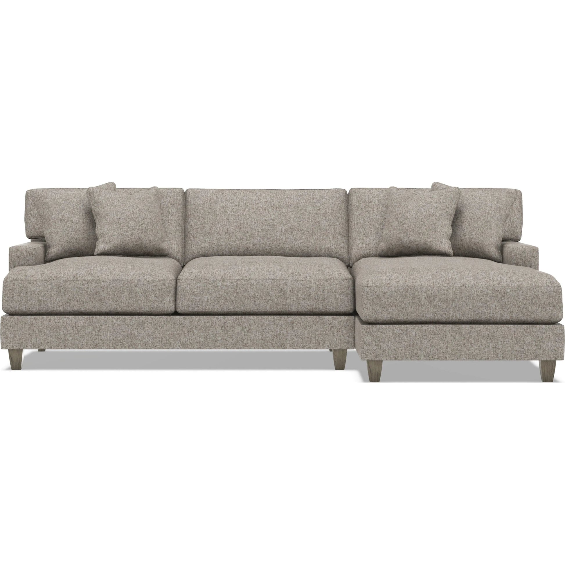 Mila 2-Piece Fabric Sectional by Bernhardt in wdf, 789 portobello. Made from unique in a unique style.