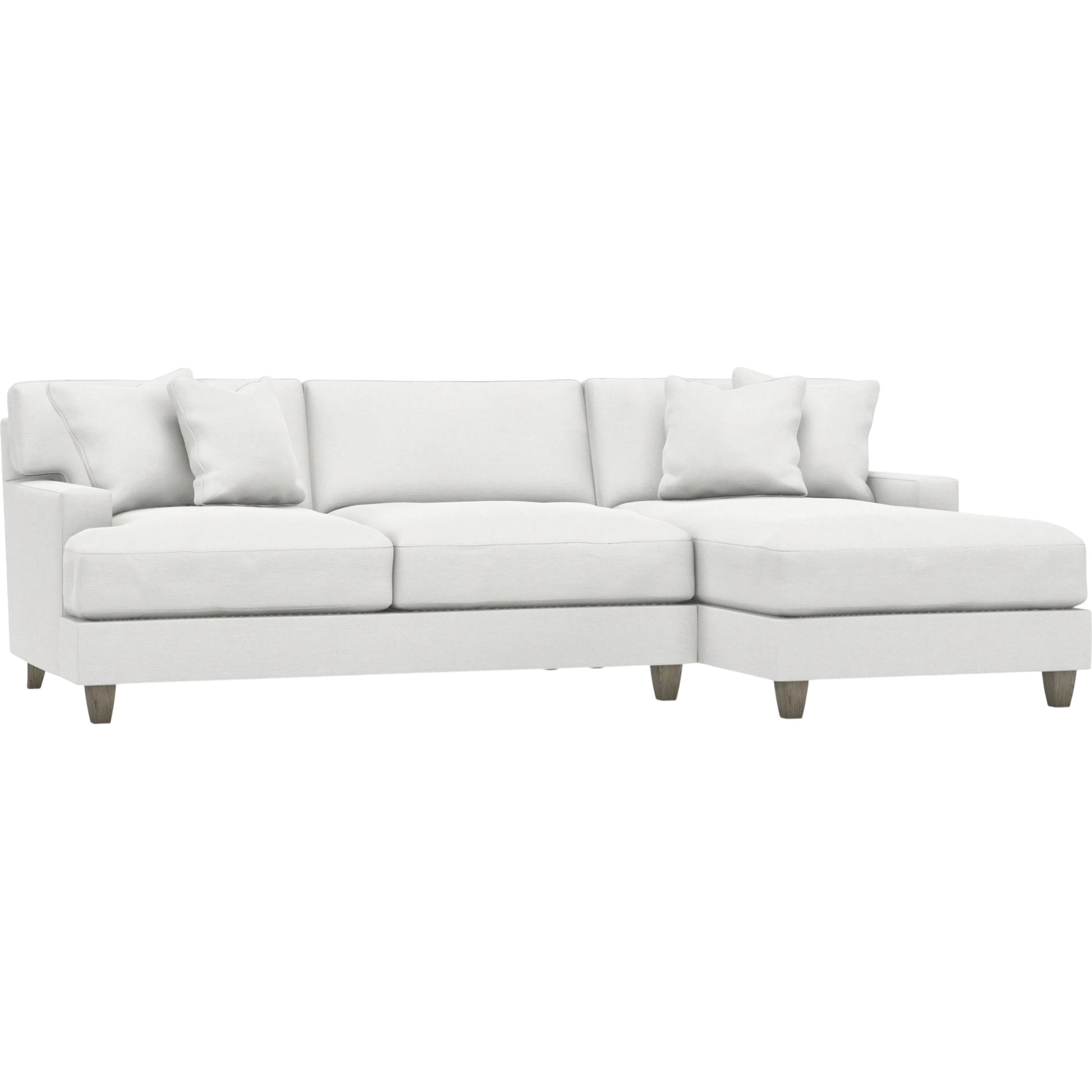 Mila 2-Piece Fabric Sectional by Bernhardt in wdf, 789 portobello. Made from unique in a unique style.