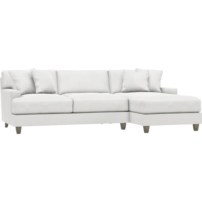 Mila 2-Piece Fabric Sectional by Bernhardt in wdf, 789 portobello. Made from unique in a unique style.