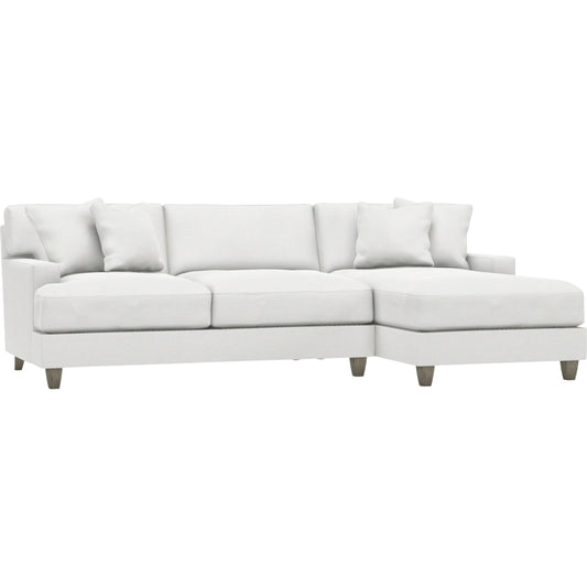 Mila 2-Piece Fabric Sectional by Bernhardt in wdf, 789 portobello. Made from unique in a unique style.