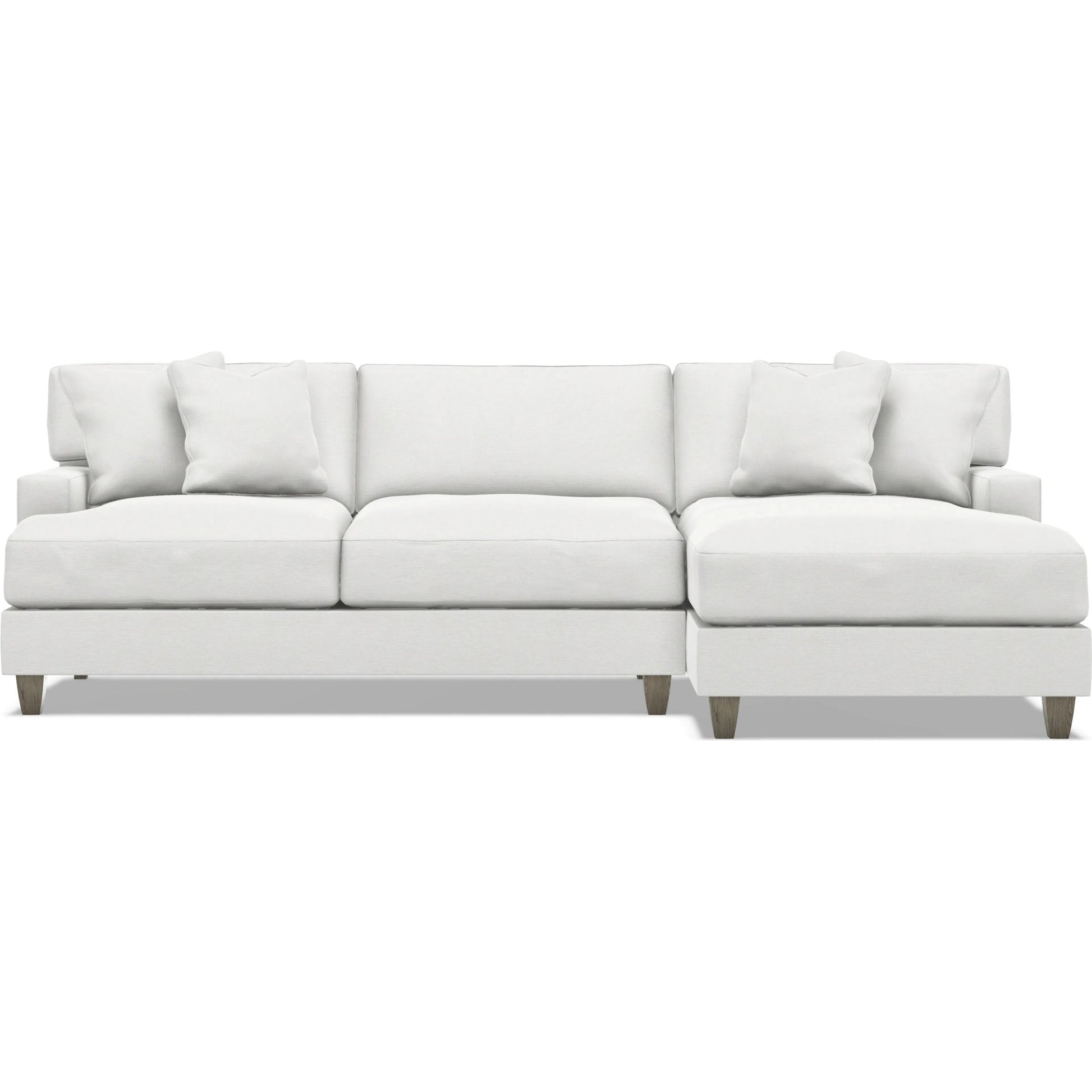 Mila 2-Piece Fabric Sectional by Bernhardt in wdf, 789 portobello. Made from unique in a unique style.