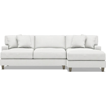 Mila 2-Piece Fabric Sectional by Bernhardt in wdf, 789 portobello. Made from unique in a unique style.