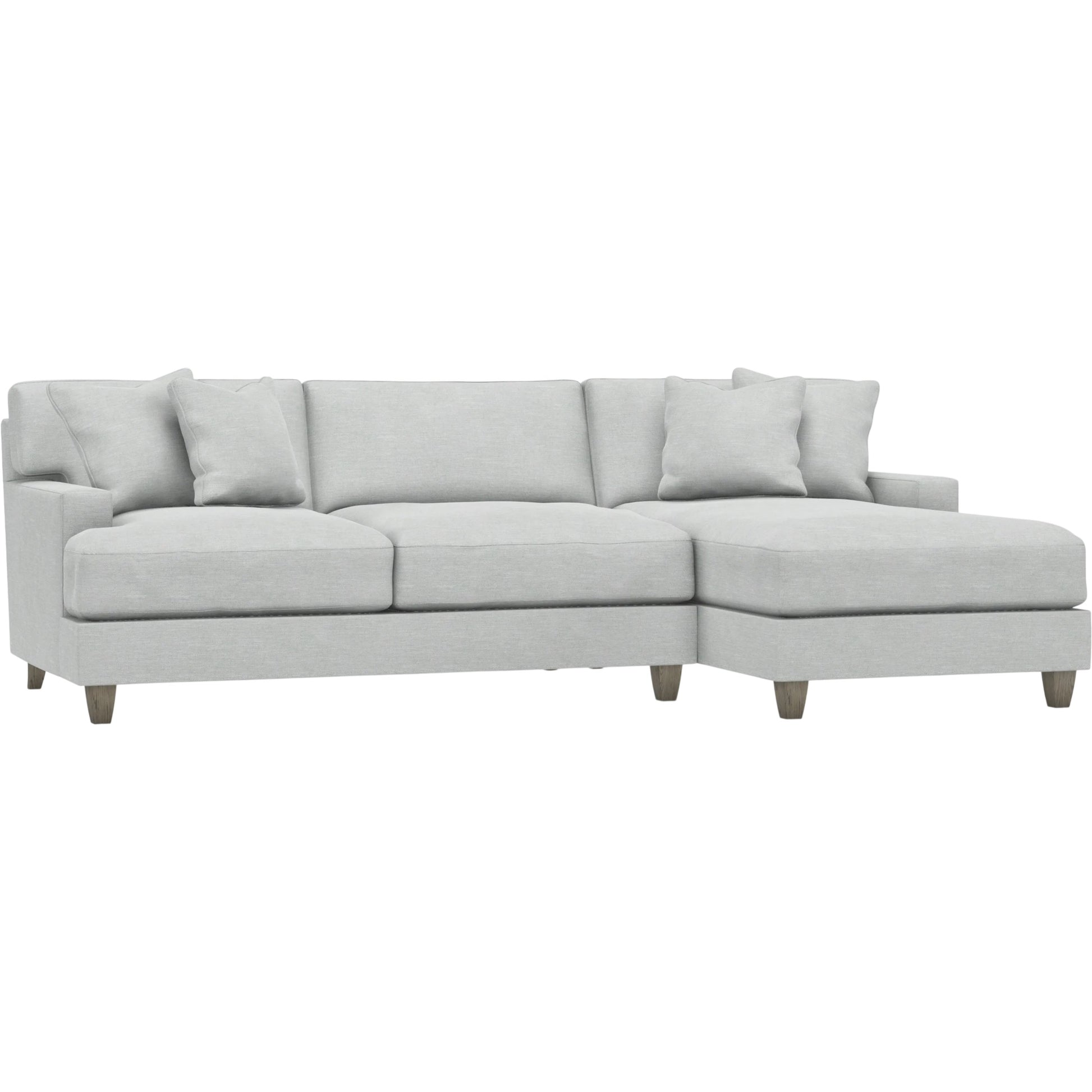 Mila 2-Piece Fabric Sectional by Bernhardt in wdf, 789 portobello. Made from unique in a unique style.